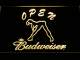 Budweiser Woman's Silhouette Open LED Neon Sign
