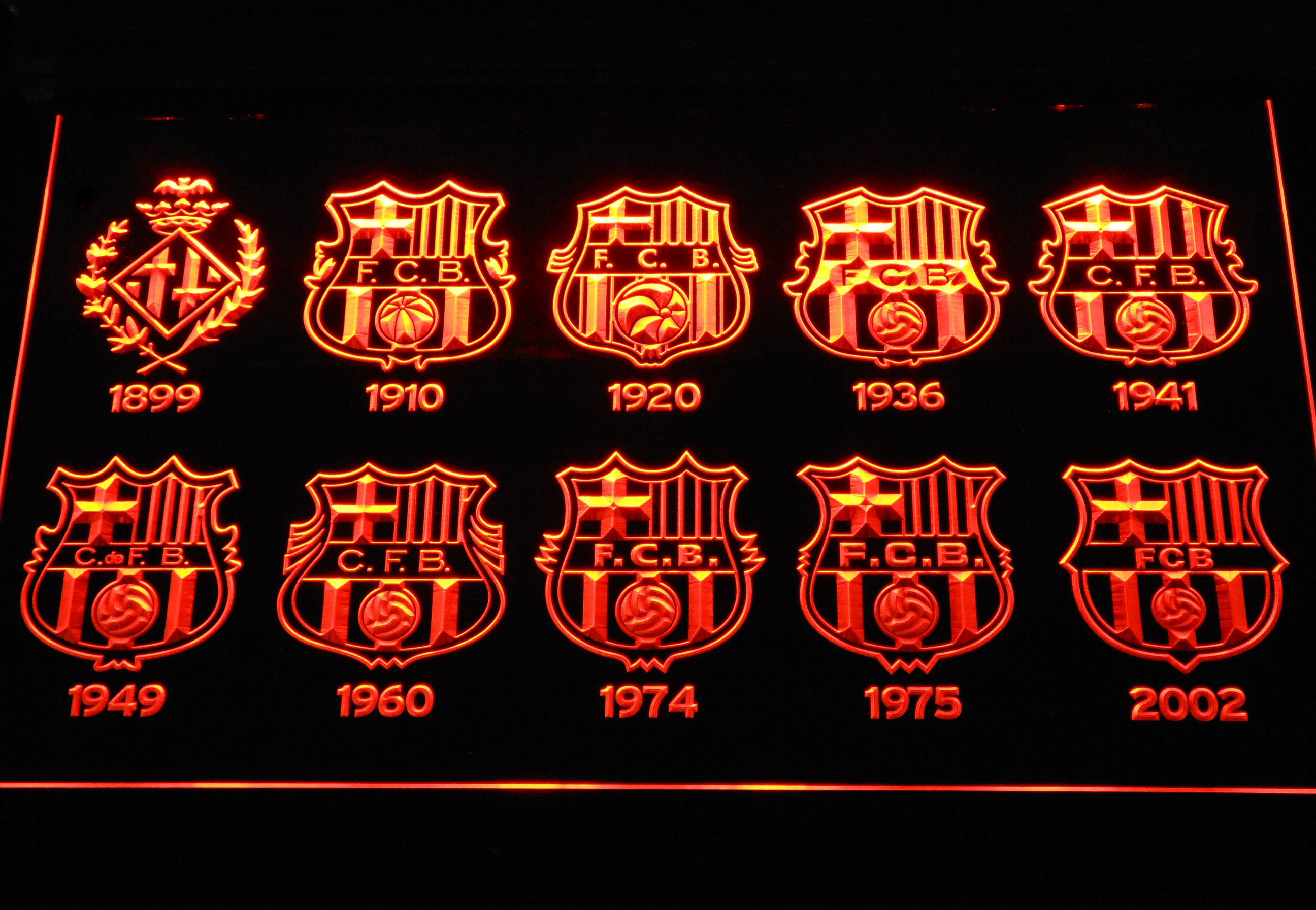 FC Barcelona Leuchtschild LED Neu Schild Barca Neon neonschild zum hinstellen 
