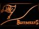 Tampa Bay Buccaneers Split LED Neon Sign