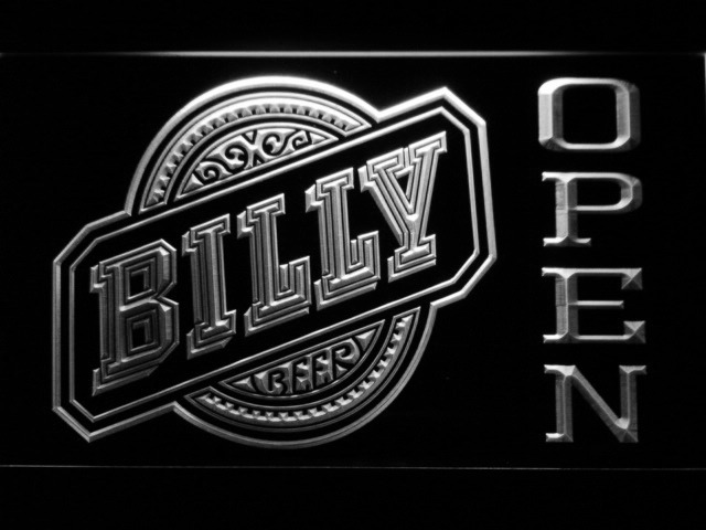 Billy Beer Open LED Sign