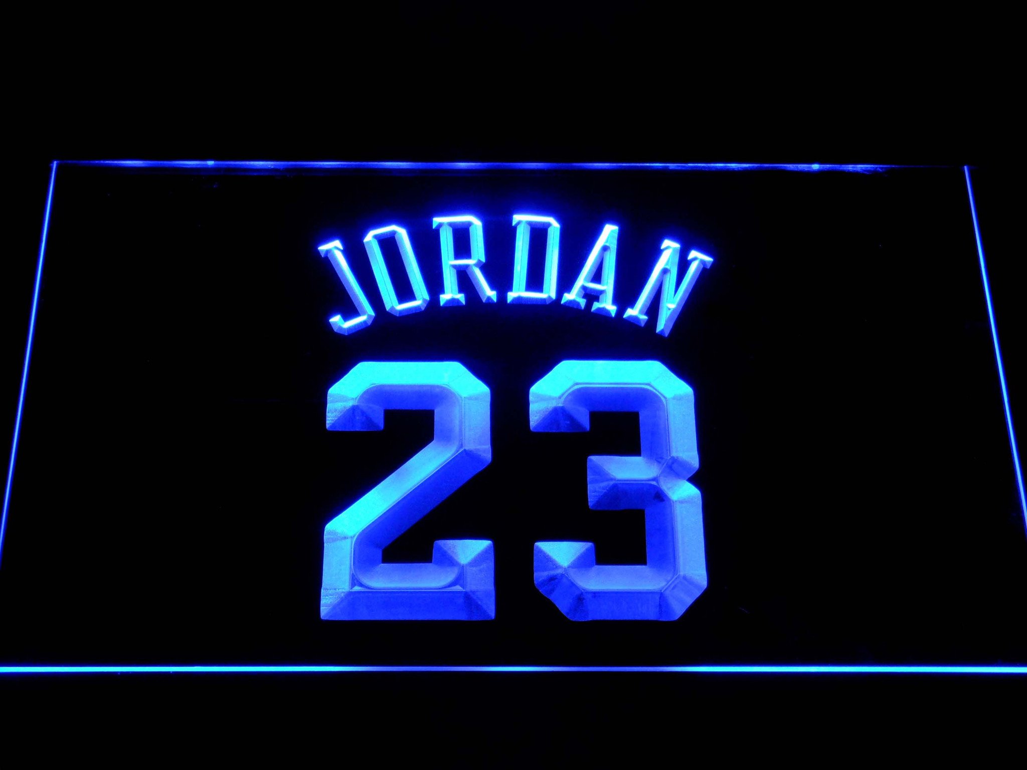 blue jordan sign