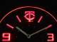 Minnesota Twins Modern LED Neon Wall Clock