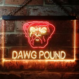 Cleveland Browns Dog Dawg Pound Sports Neon Light Neon Sign -   Israel