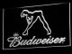 Budweiser Woman's Silhouette LED Neon Sign
