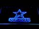 Dallas Cowboys Star Wordmark 2 LED Neon Sign