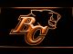 British Columbia Lions BC Logo LED Neon Sign - Legacy Edition