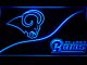 Los Angeles Rams Split LED Neon Sign - Legacy Edition