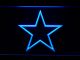 Dallas Cowboys Star Outline LED Neon Sign