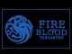 Game of Thrones Targaryen Fire and Blood 3 LED Neon Sign