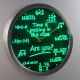 Math Equations Time is Passing LED Neon Wall Clock