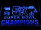New England Patriots 5X Super Bowl Champions Logos LED Neon Sign