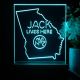 Jack Daniel's Jack Lives Here Georgia LED Desk Light