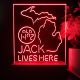 Jack Daniel's Jack Lives Here Michigan LED Desk Light