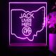 Jack Daniel's Jack Lives Here Ohio LED Desk Light