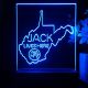 Jack Daniel's Jack Lives Here West Virginia LED Desk Light