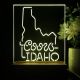 Coors Light Idaho Map LED Desk Light