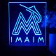 Florida Marlins Logo 1 LED Desk Light