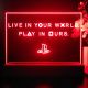 PlayStation Live In Your World Play In Ours LED Desk Light