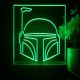 Star Wars Boba Fett Helmet LED Desk Light