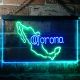 Corona Extra - Mexico Map Neon-Like LED Sign