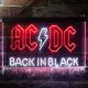 AC/DC Back In Black Neon-Like LED Sign
