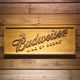 Budweiser King of Beers Slanted Wood Sign