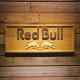 Red Bull Wordmark Wood Sign
