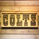 Indianapolis Colts Text Wood Sign