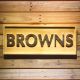 Cleveland Browns 1972-2002 Logo Wood Sign - Legacy Edition
