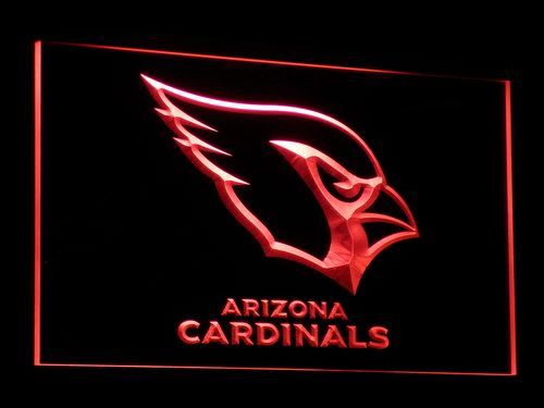 Arizona Cardinals 23 LED Retro Logo Round Wall Sign