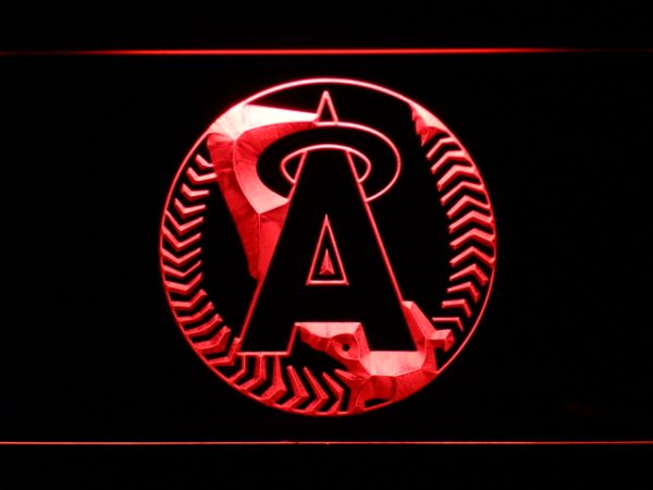 Los Angeles Angels of Anaheim 1997-2001 Home Plate Logo LED Neon Sign -  Legacy Edition
