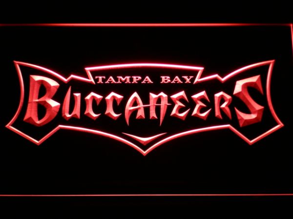 Tampa Bay Buccaneers 1997-2013 Text Logo LED Neon Sign - Legacy Edition