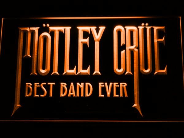 Motley Crue Band Logo LED Night Light with Remote Control Engraved Light Up 