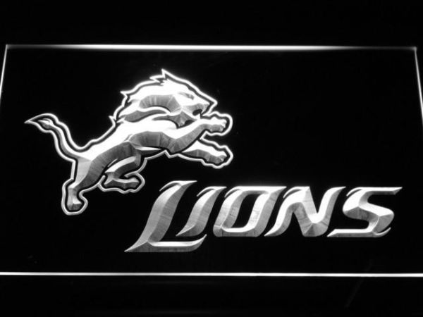 Detroit Lions 15 Round LED Lit Wall Sign