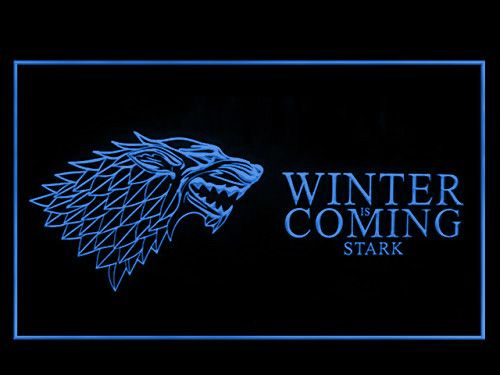 Game of Thrones Stark Winter is Coming LED Neon