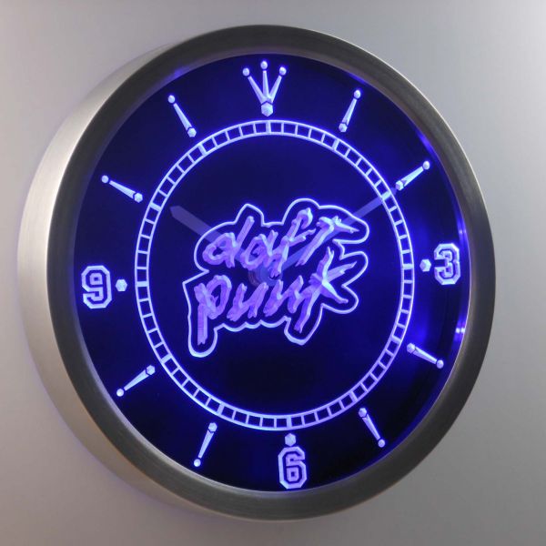 Daft Punk Crystal Logo Clock