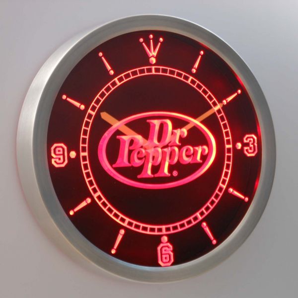 Dr Pepper LED Neon Wall Clock