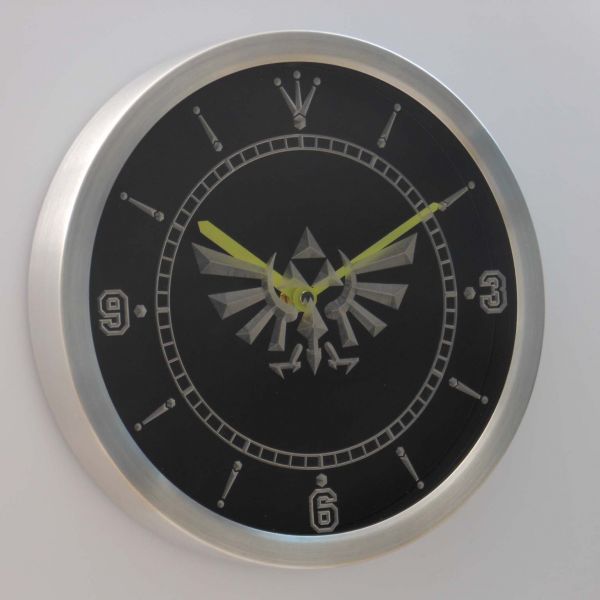 Details about   LED Vinyl Clock Legend of Zelda Triforce LED Wall Decor Clock Original Gift 6459 