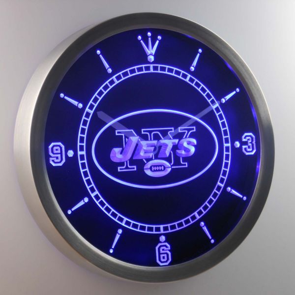 New York Jets LED Neon Wall Clock