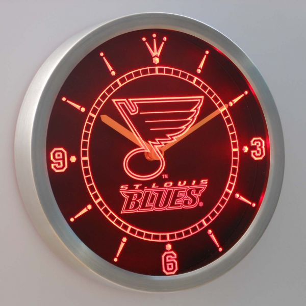 St. Louis Blues LED Neon Wall Clock