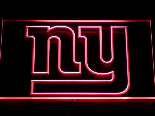 New York Giants 23 LED Retro Logo Round Wall Sign
