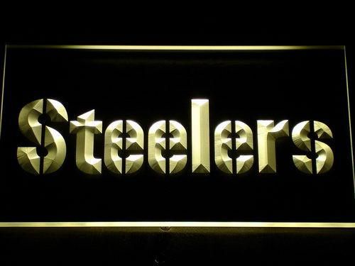 Pittsburgh Steelers Text LED Neon Sign