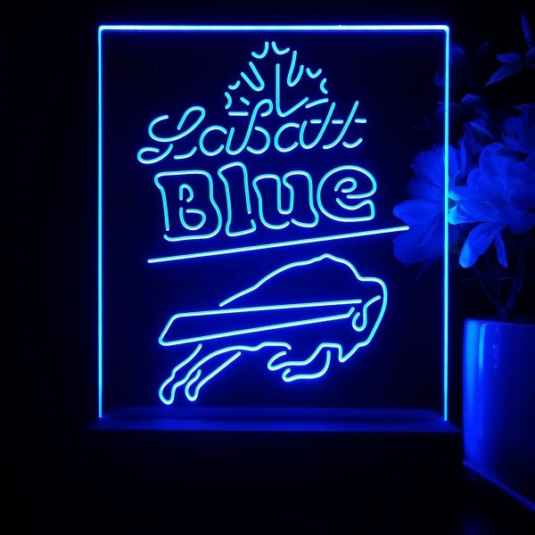 Buffalo Bills LaBatt Blue LED Desk Light