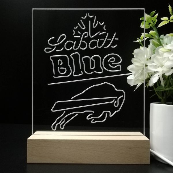 Buffalo Bills LaBatt Blue LED Desk Light