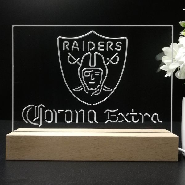 Las Vegas Raiders Corona Extra Neon-Like LED Sign