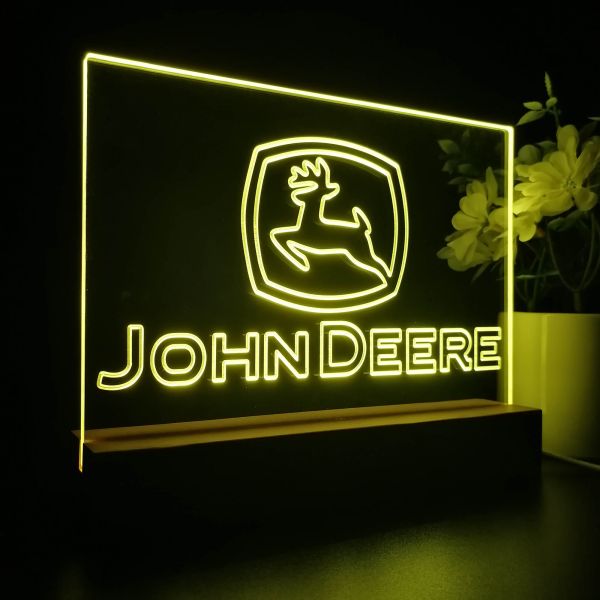 John Deere Logo 2 LED Desk Light