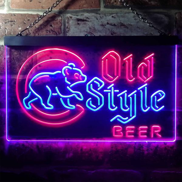 Chicago Cubs Old Style Beer Neon-Like LED Sign