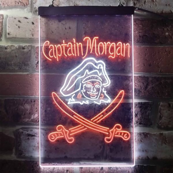 New Captain Morgan Pirate Original Spiced Rum Bar Light Lamp Neon Sign 20"x16" 