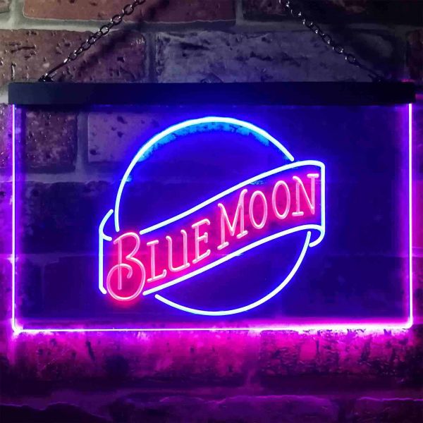 New Blue Moon Beer Neon Sign 20"x16" 