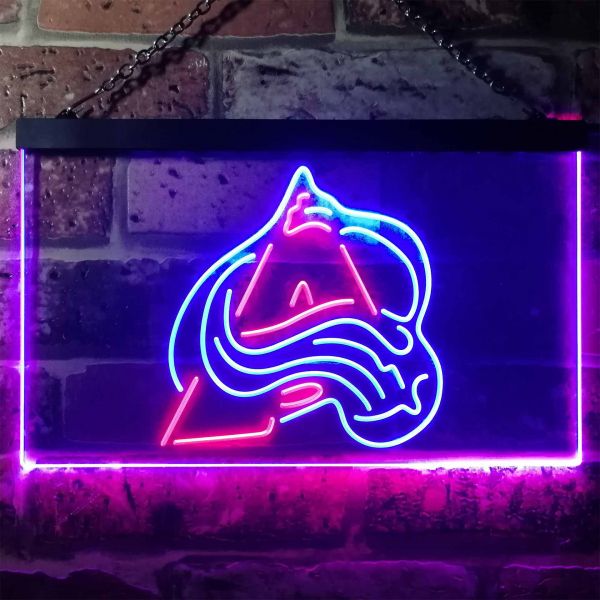 Colorado Avalanche Neon Sign 20"x20" with HD Vivid Printing Technology 